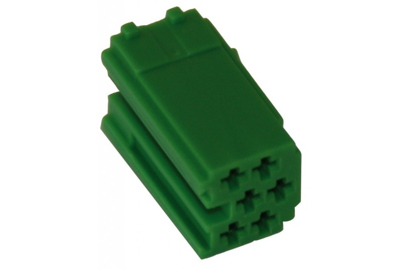 MINI ISO connector 9 pin GROEN (10 stuks) 