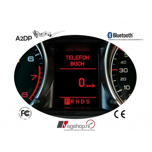 Audi/Seat Fiscon Handsfree bluetooth 'BASIC' met Quadlock - Muziek streamen en Bellen -