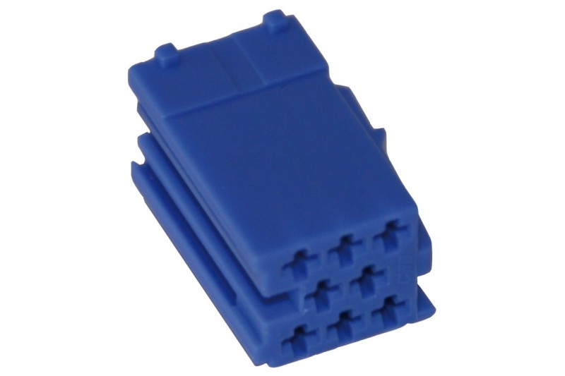MINI ISO connector 8 pin BLAUW (10 stuks) 
