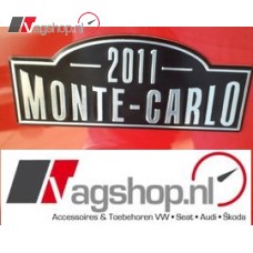 Skoda 'Monte Carlo' sticker zijkant 