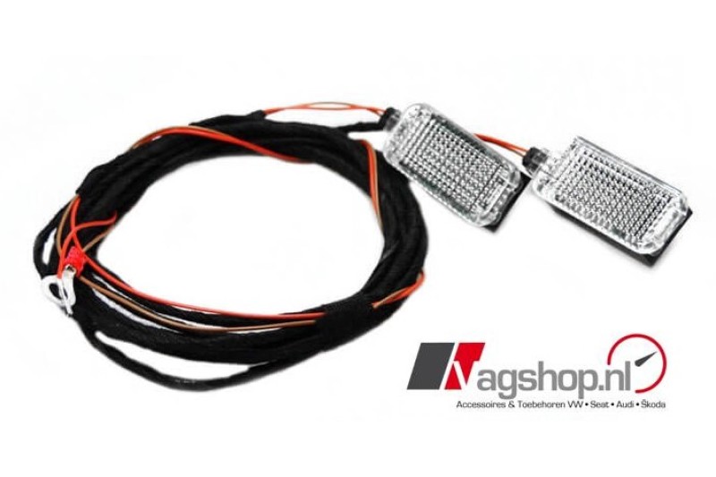 Audi A4 (B8), A5 (8T), Q5 (8R) LED voetenruimverlichtingset voorzijde