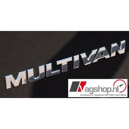 VW Transporter/Multivan (T5 & T6) 'MULTIVAN' plak embleem achterkant 