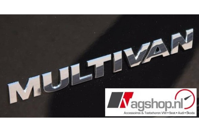VW Transporter/Multivan (T5 & T6) 'MULTIVAN' plak embleem achterkant 