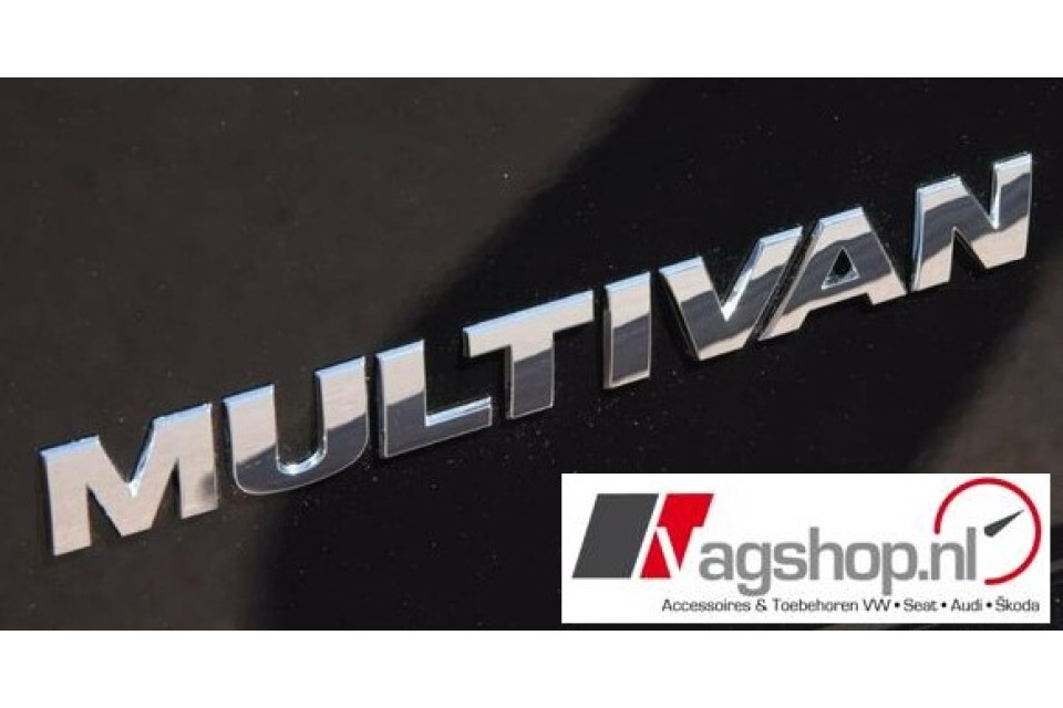 VW Transporter/Multivan (T5 & T6) 'MULTIVAN' plak embleem achterkant 