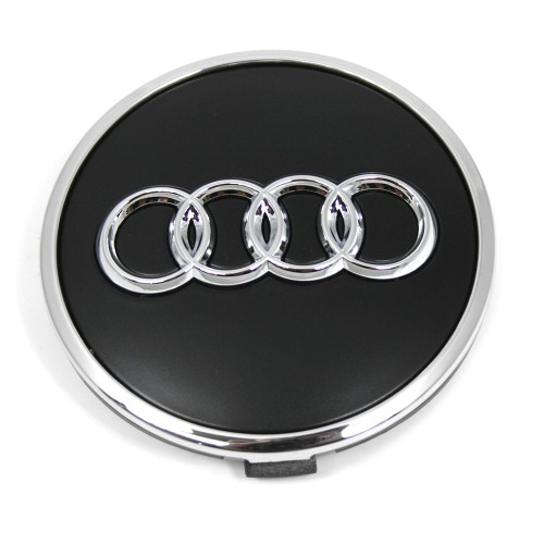 Audi naafdoppen Mat-zwart voor aluminium velgen (18-22 inch) 