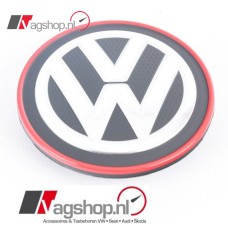 VW afdekkap chroom/rood voor aluminium velgen