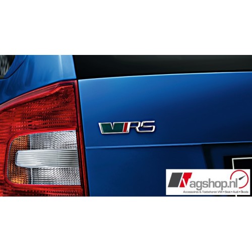 Skoda Octavia (1Z) 'VRS' plak embleem achterkant 