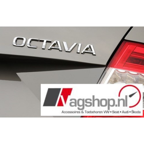 Skoda 'Octavia' plak embleem achterkant 