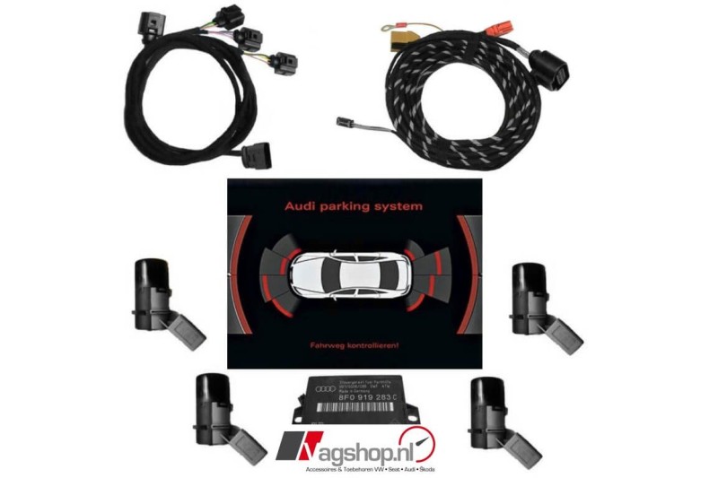 VW Polo (6R) Parkeersensorenset achterkant voor RNS/RCD