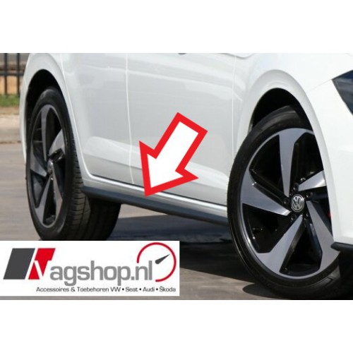 VW Polo (AW) GTI/R-Line Dorpellijstenset - Satijnzwart 