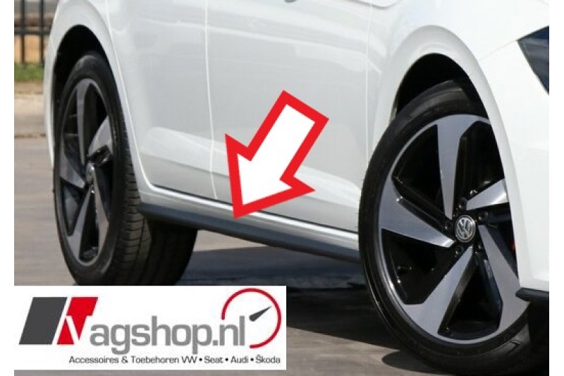 VW Polo (AW) GTI/R-Line Dorpellijstenset - Satijnzwart 
