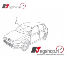 VW Polo (6R) buitenspiegel afdekking - Zwart - 