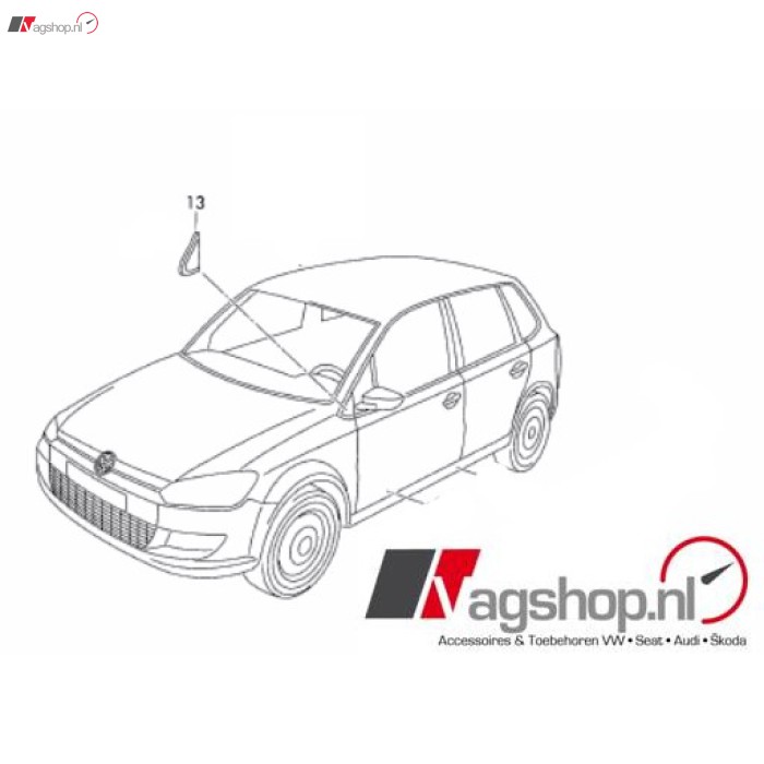 Zwart vw hotsell logo polo 6r