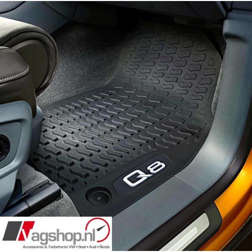 Audi Q8 All weather rubberen mattenset achterkant 