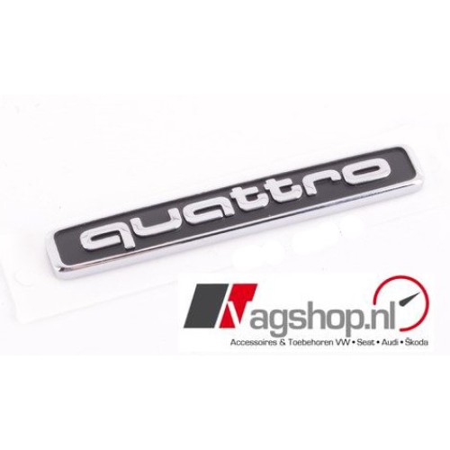 Audi A3/A4/A5/A6 Quattro plak embleem achterkant 