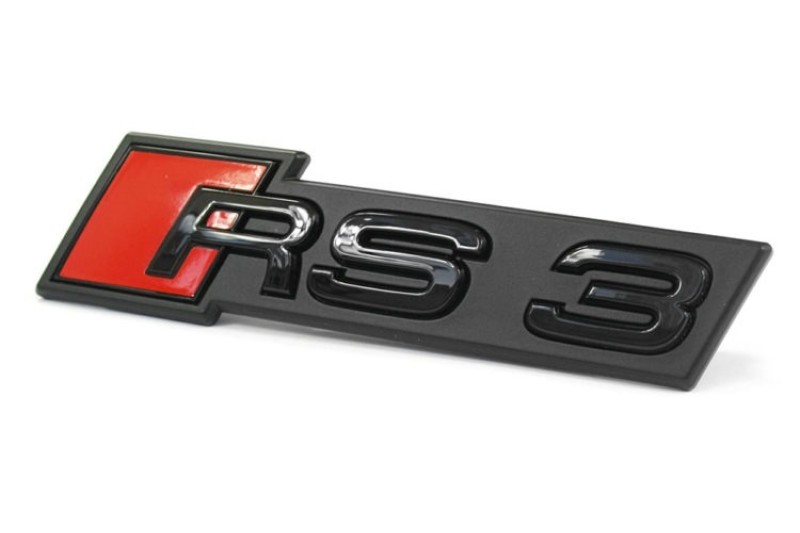 Audi RS3 8V Facelift Zwart Embleem Voor 