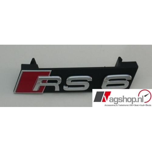 Audi RS6 grill embleem inclusief bevestigingselement 