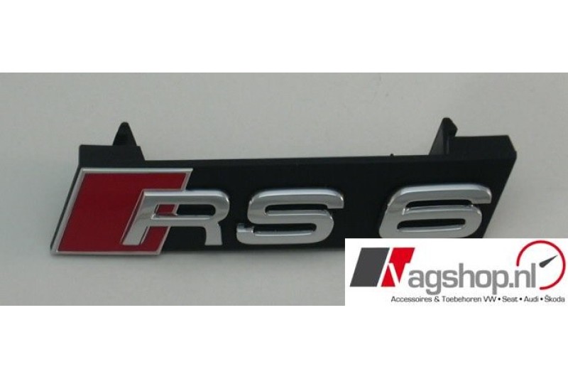 Audi RS6 grill embleem inclusief bevestigingselement 
