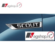 Skoda 'Scout' zijembleem links 