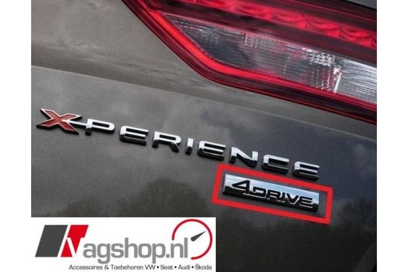 Seat 4DRIVE plak embleem achterkant 