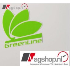 Skoda 'Greenline' Logo sticker zijkant LINKS 