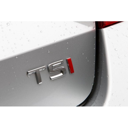 Origineel Skoda embleem - TSI - Rood