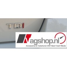 Skoda 'TDI' plak embleem Rode I 