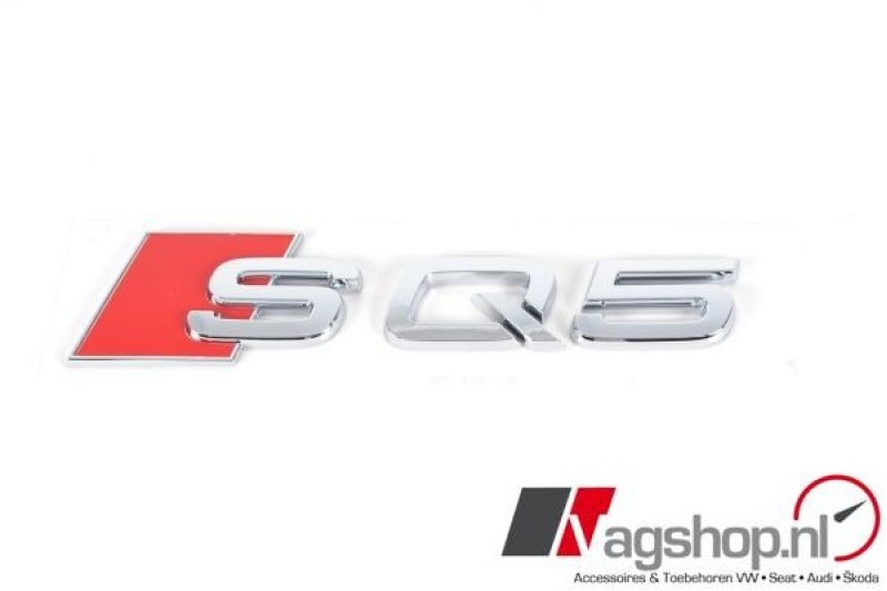 Audi SQ5 embleem chroom achterkant
