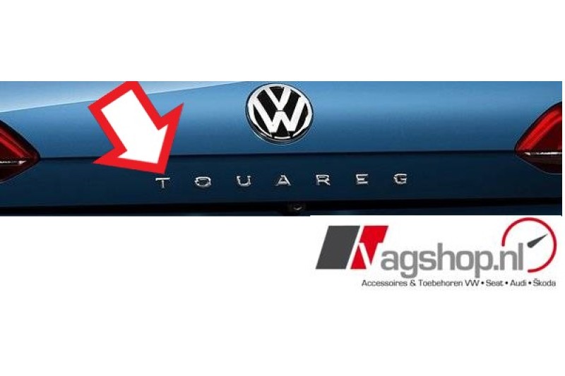 VW Touareg 3 plakletter-logo achterkant  