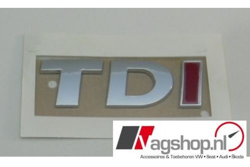 VW Touareg (7P) TDI plak embleem achterkant