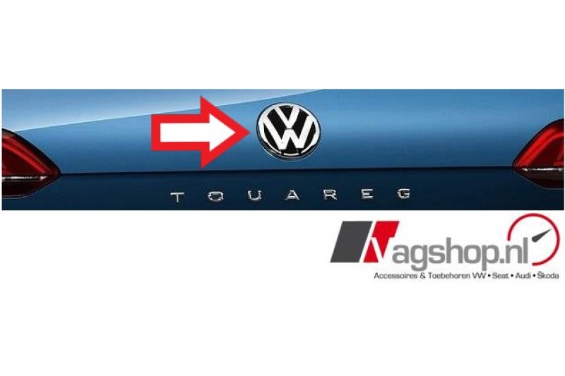 VW Touareg 3 VW-embleem achterkant 