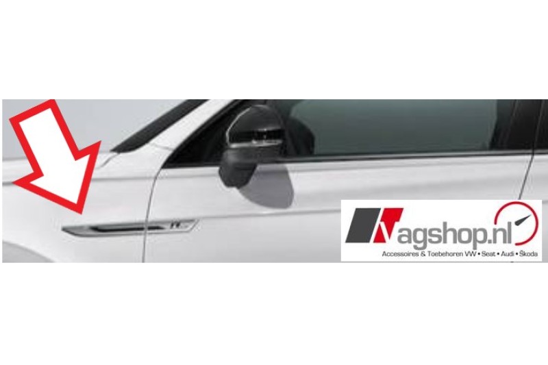 VW Touareg 3 V8 zij-emblemen-set