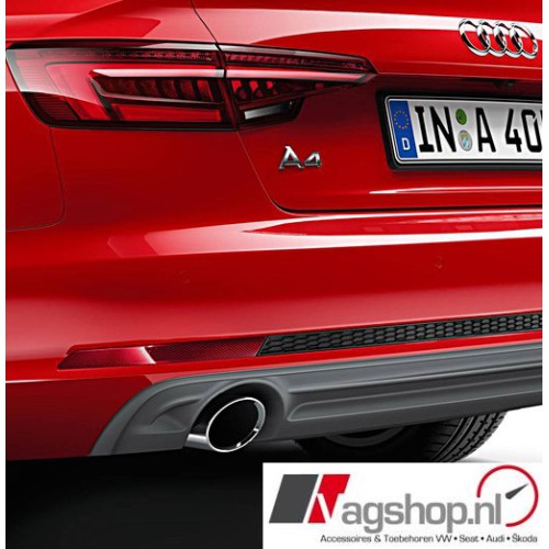 Audi A4 (B9), A5 (B9) Chromen uitlaatsierstuk, enkel links