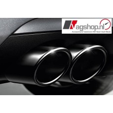 Audi A4/A5/A6/Q5 zwart chromen uitlaatsierstukken (dubbel links)