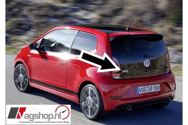 VW Up! GTI plak embleem achterkant 
