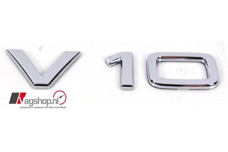 Audi V10 embleem zijkant of achterkant