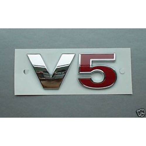 V5 5= Rood Plak badge