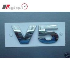 V5 Zilver Plak badge