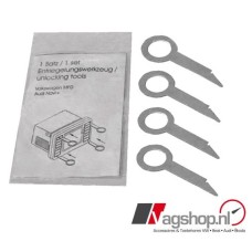 Audi / Volkswagen / SEAT / Škoda Radio verwijderingssleutels