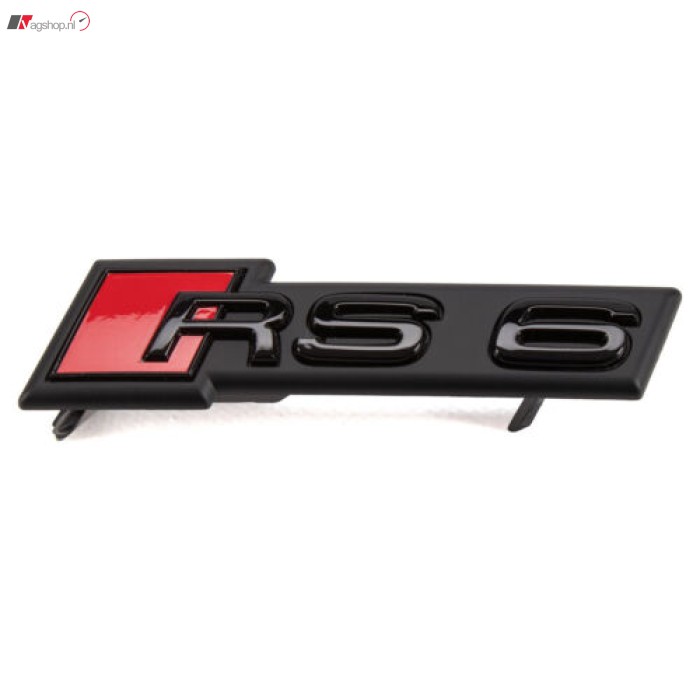 AUDI SQ5 FY Emblem | schwarz glänzend rote Raute hinten für Heckklappe