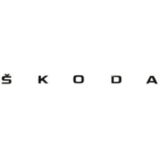 Skoda 3P Embleem achterzijde zwart 