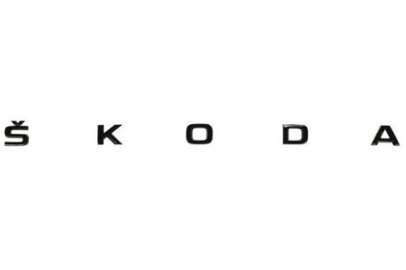 Skoda 3P Embleem achterzijde zwart 