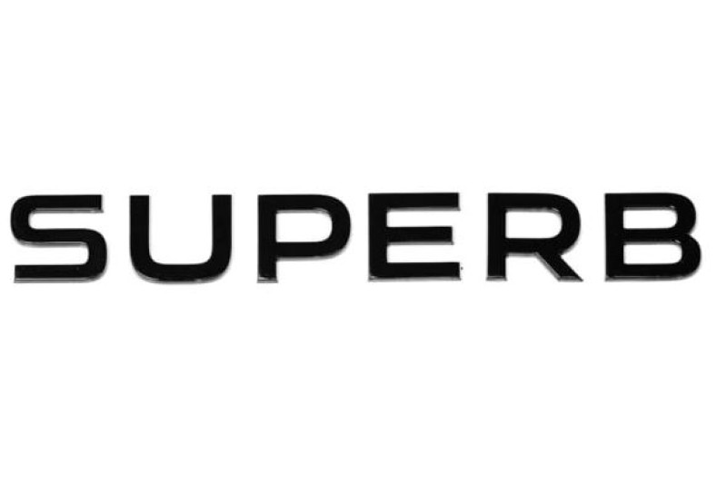 Skoda 3P Superb embleem zwart