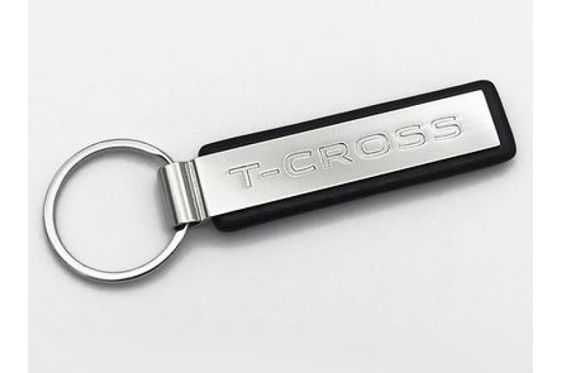 VW T-Cross sleutelhanger metaal/leer