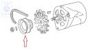 Volkswagen Passat B2 V-riempoelie dynamo