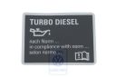 Volkswagen Passat B5 (3B) motoroliesticker (6-cilinder diesel)