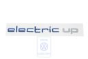 Volkswagen Up! ELEKTRIC-embleem - chroom/blauw/zwart