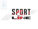 Volkswagen Golf 1 (17) Sportline-sticker achter links - rood/zwart/zilver