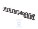 Volkswagen GTI-embleem achter - zwart/zilver