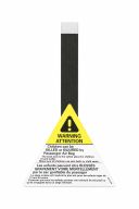 Originele sticker attentie-veiligheids